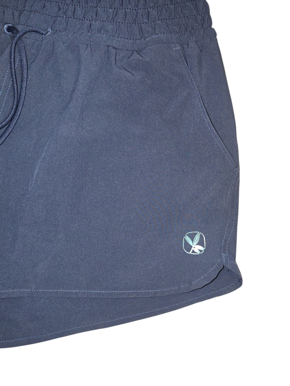 Carve Designs Navy Athletic Shorts Small Pockets Drawstring Waist - Picture 3 of 5